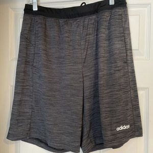 Adidas Shorts Size Large Black Gray Training NWT
